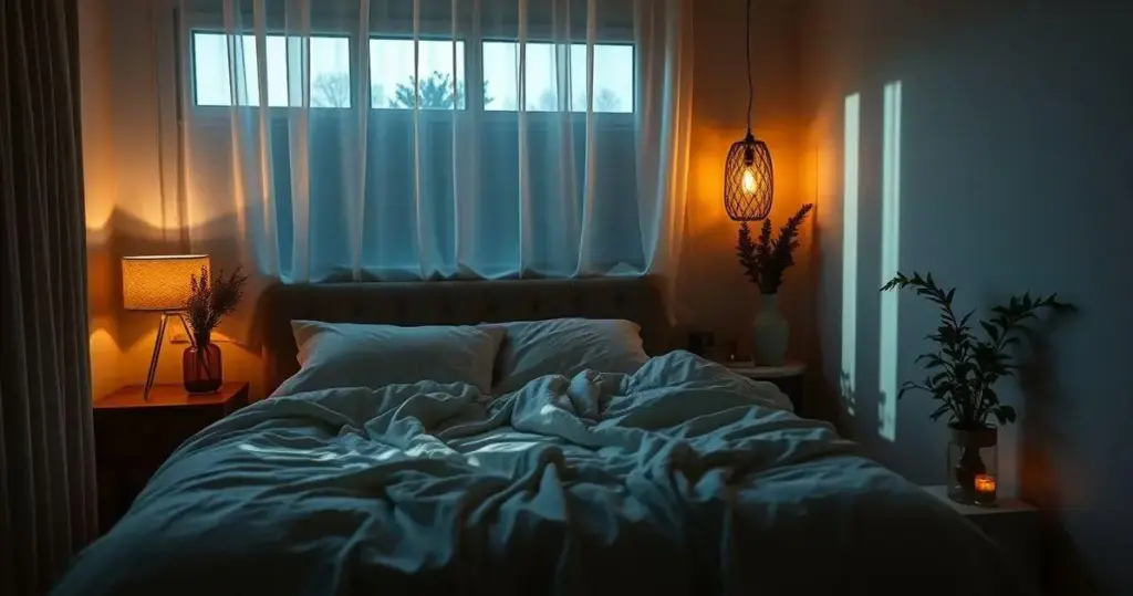 iluminação para quarto de casal