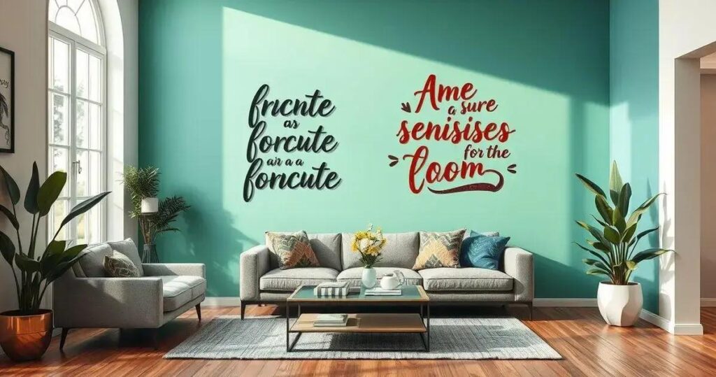 lettering em paredes