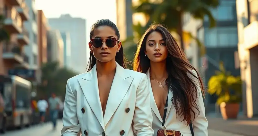 looks com blazer branco