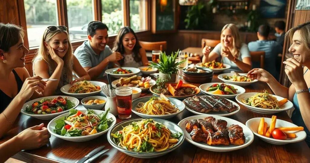 restaurantes vegetarianos e carnívoros
