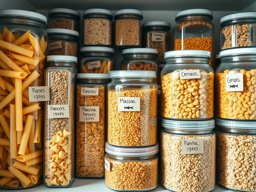Guia prático: como organizar a despensa de alimentos e evitar o desperdício. Aprenda a armazenar seus alimentos de forma eficiente e segura.