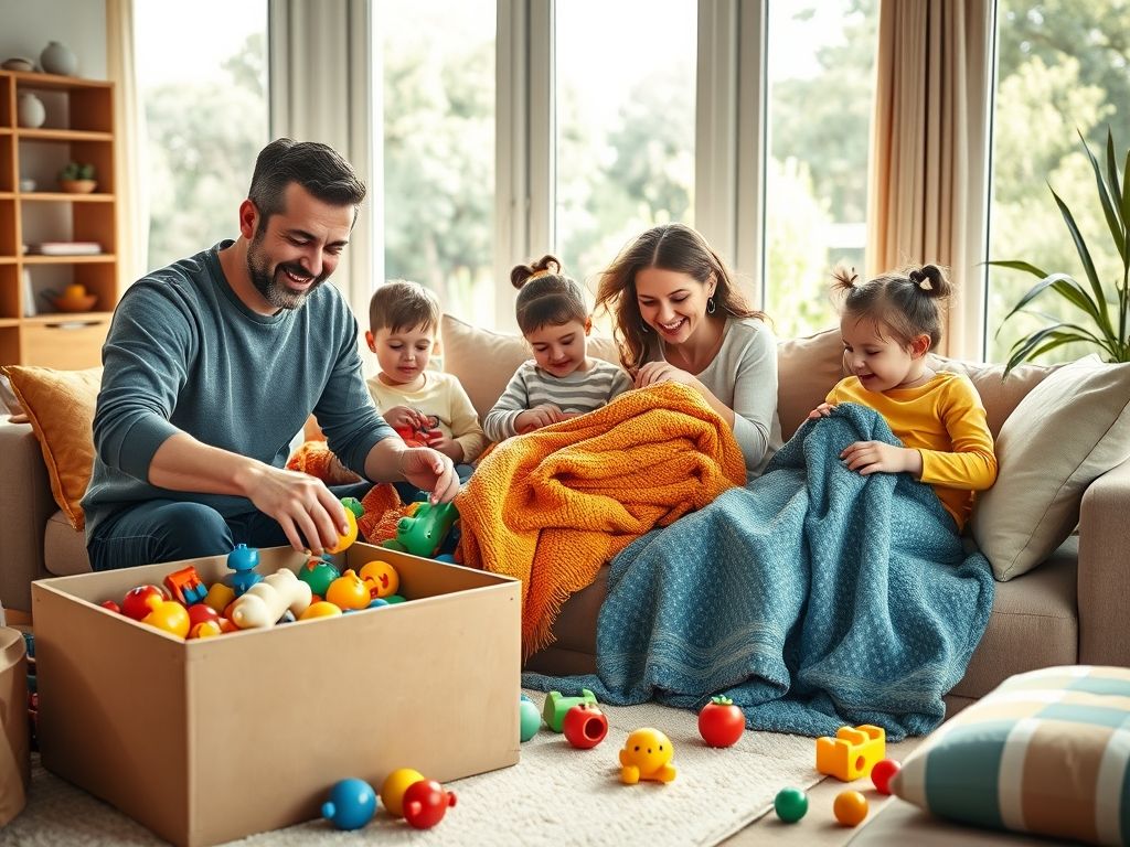Organização em família: como envolver todos na tarefa de manter a casa arrumada e criar um ambiente mais harmonioso.