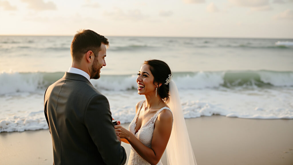 Itacaré elopement wedding. Tiririca beach, sunset ceremony, nature, intimate, professional Elopement wedding na praia em Itacaré: Natureza exuberante.