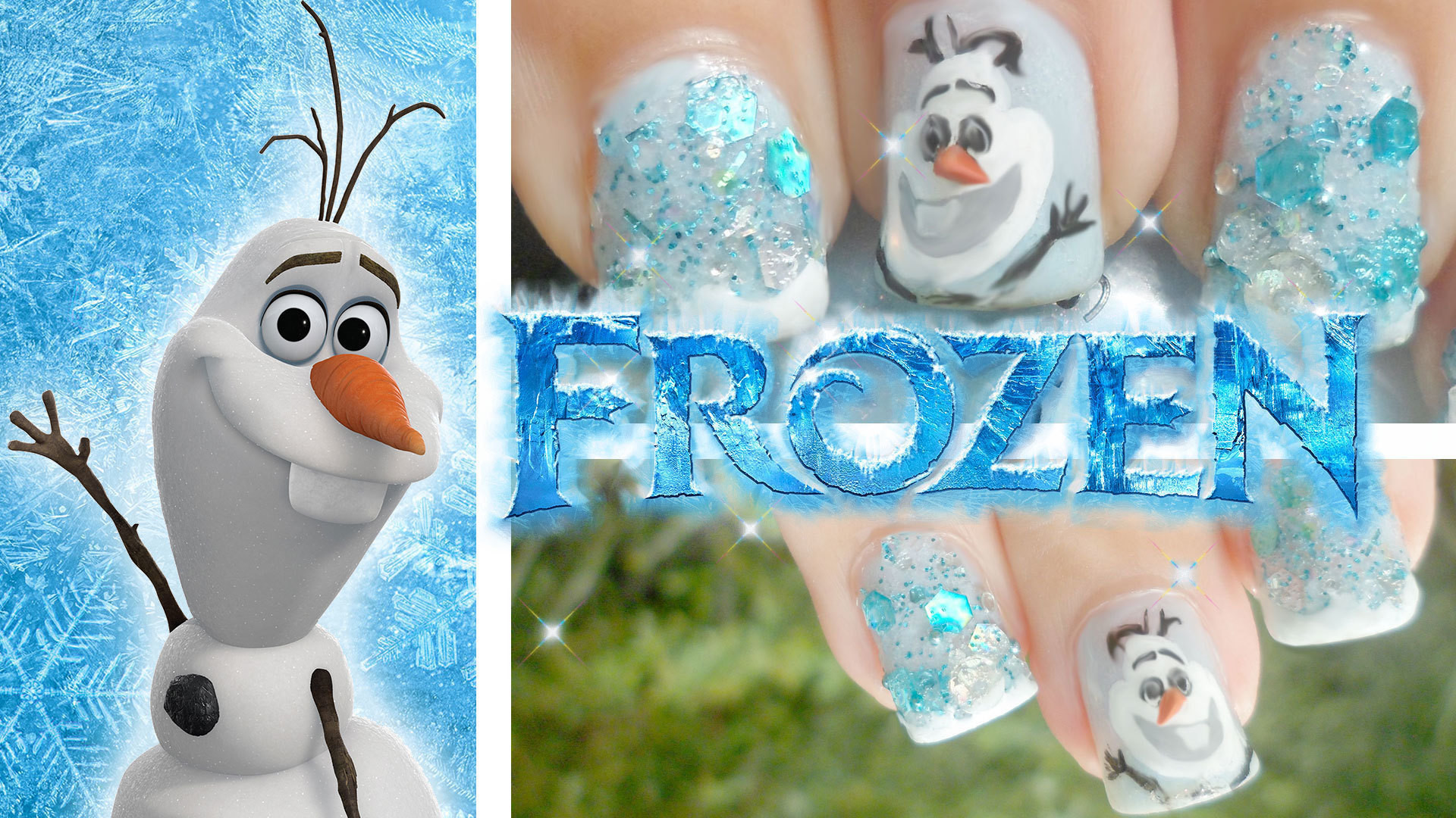 Olaf! Frozen Inspired Nail Art · How To ...
