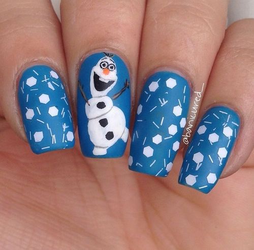 Frozen olaf nails nails nail frozen ...