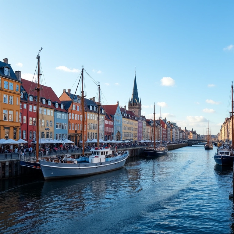 A vibrante orla de Gdansk, a cidade da liberdade.