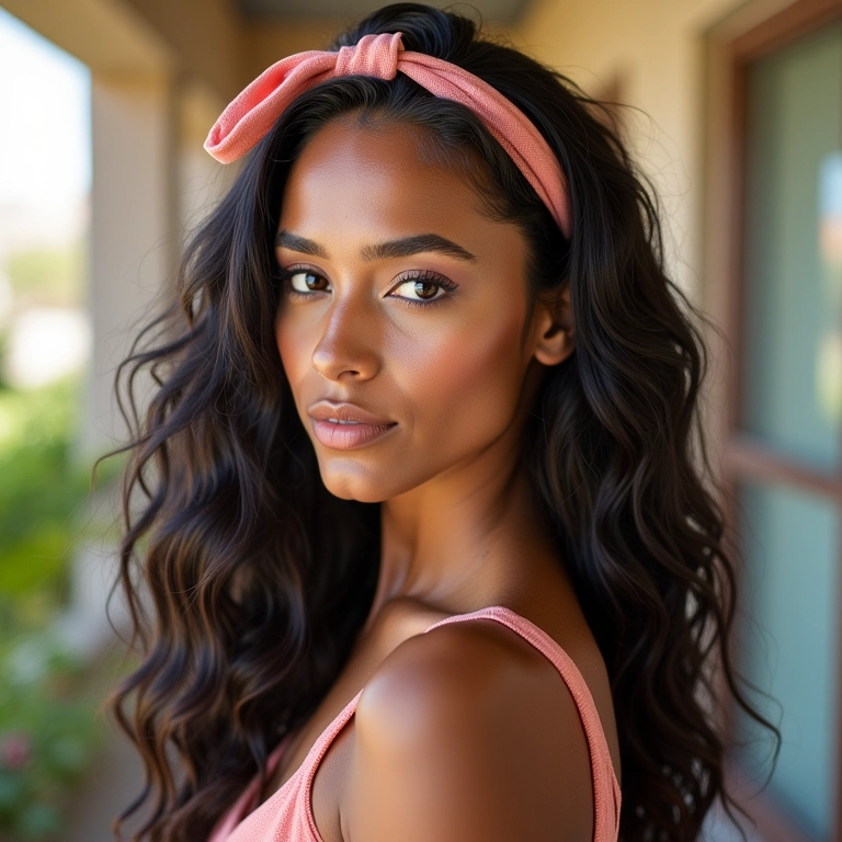 Acessórios de cabelo: presilhas, lenços e headbands.