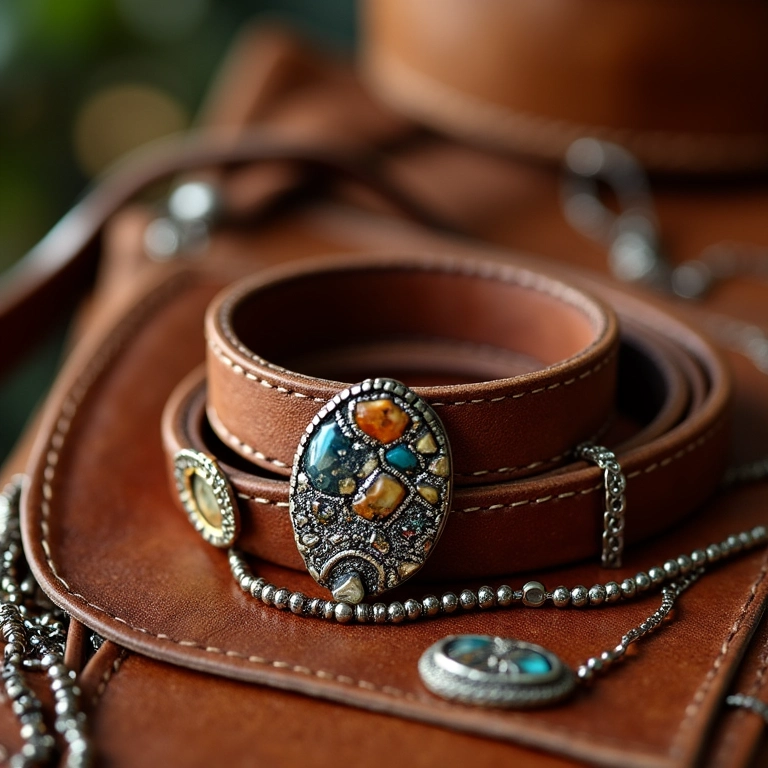 Acessórios estilosos para guarda-roupa cápsula feminino: joias, bolsas e cintos.