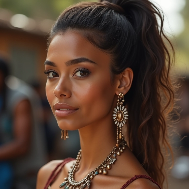 Acessórios que valorizam o rabo de cavalo alto.