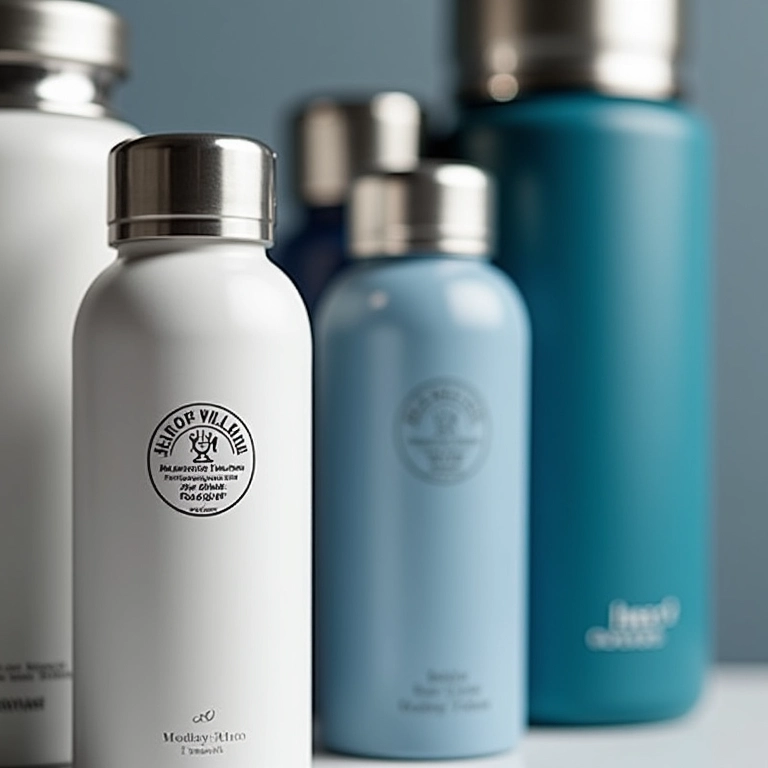 Água termal original: selos e embalagens.