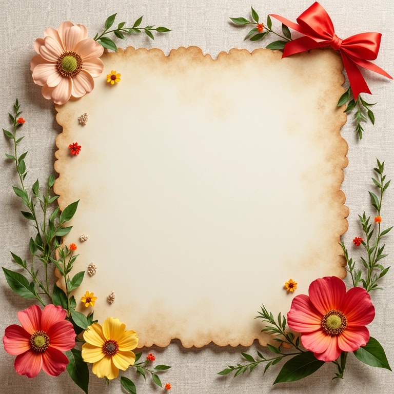 Álbum de bebê decorado com tecidos e fitas coloridas.