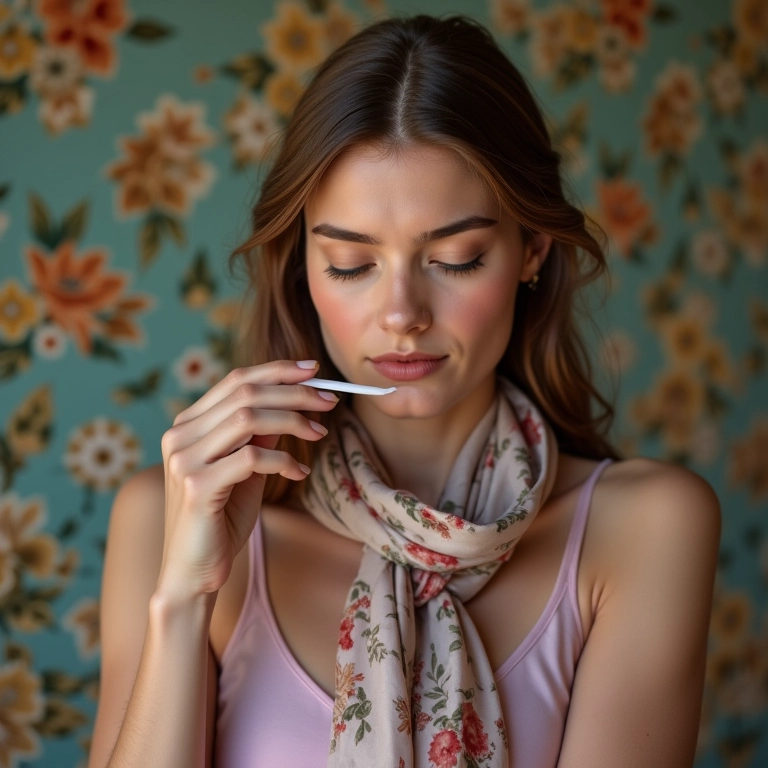 Álcool isopropílico removendo mancha difícil de batom.