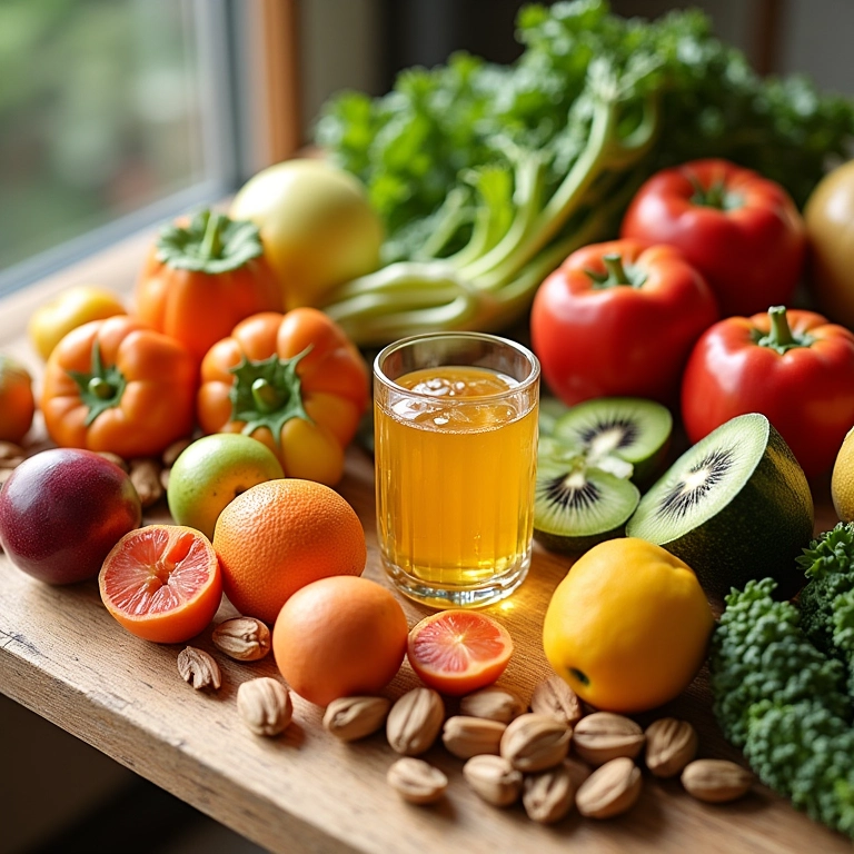 Alimentação saudável e hidratação para uma pele jovem e radiante.