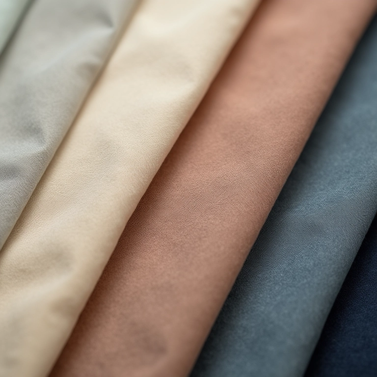 Amostras de tecidos e cores para revestimento de sofá.