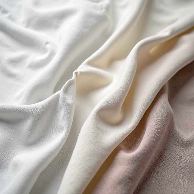 Amostras de tecidos para cabeceira estofada, texturas variadas sob luz natural.