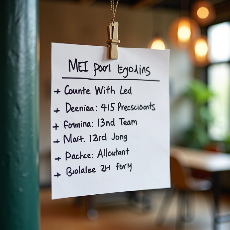 Anotações importantes em quadro de avisos para artesãos MEI: datas e obrigações a não esquecer.