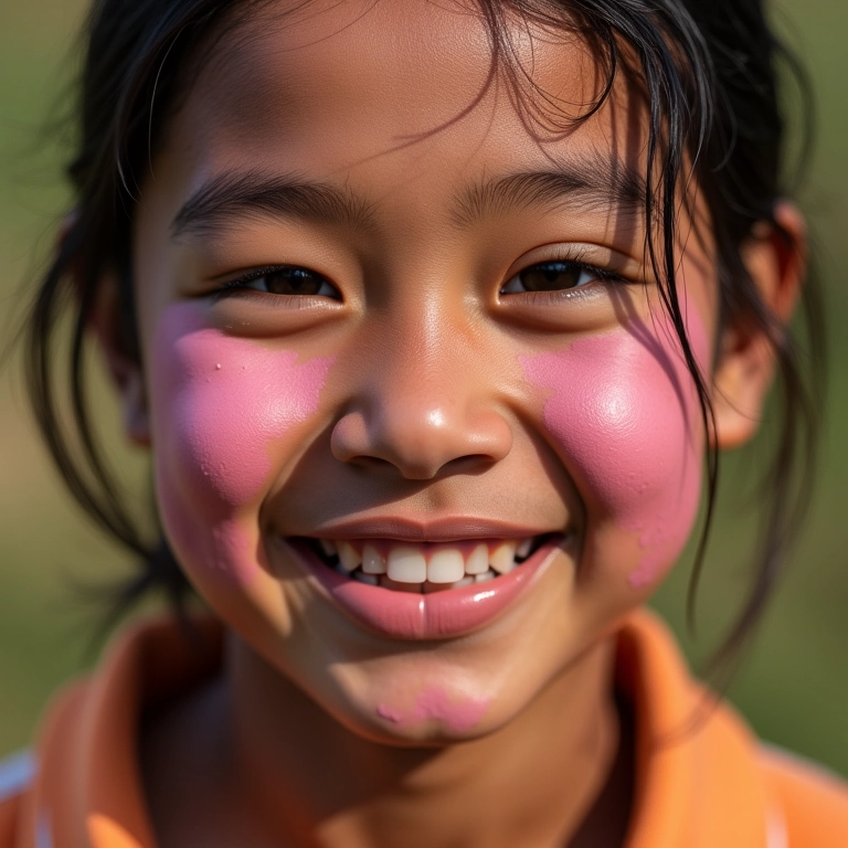 Aplicando blush em pele mista com iluminação natural para um toque de cor.