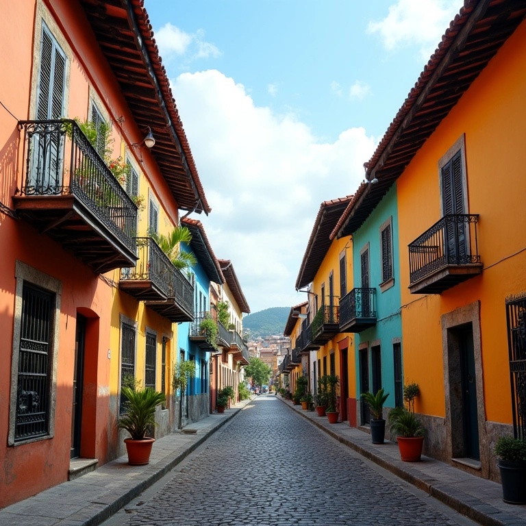 Arquitetura colorida do Pelourinho, Salvador.