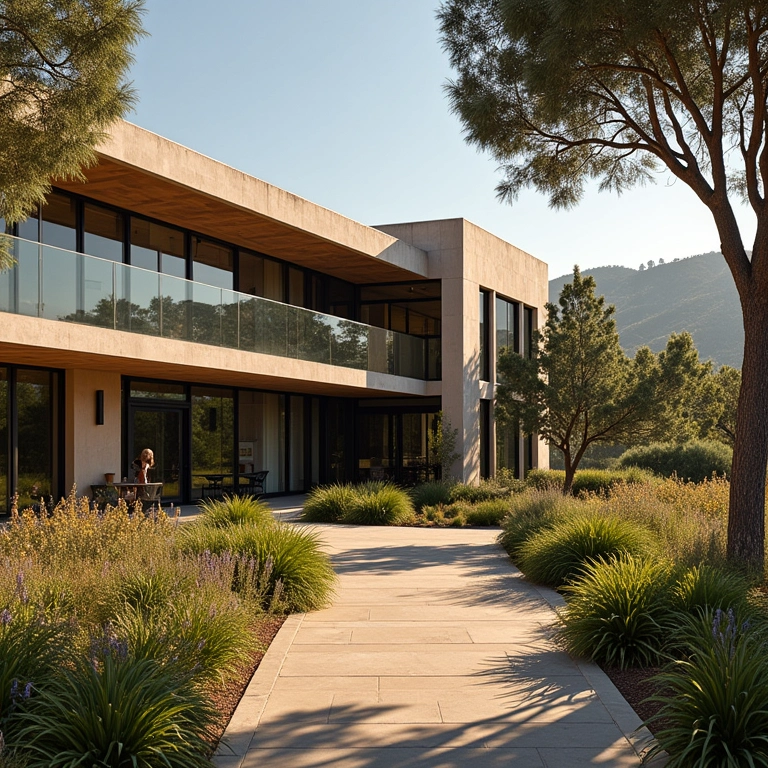 Arquitetura moderna da Vinícola Undurraga com amigas.