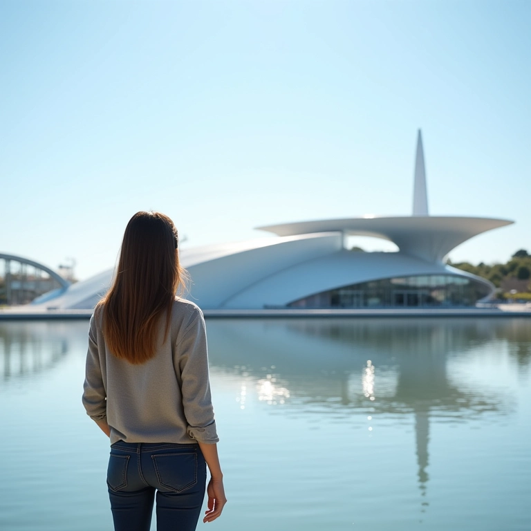 Arquitetura moderna na Expo 98, Lisboa, Portugal.