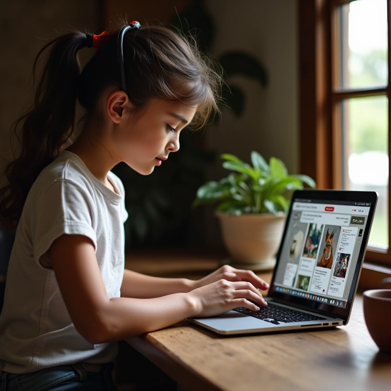 Artesã brasileira interagindo com a comunidade e construindo relacionamentos no Pinterest.