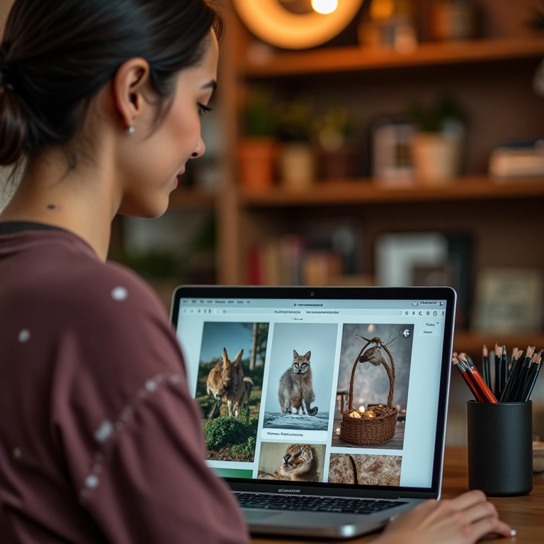 Artesã investindo em marketing digital para promover seus produtos.