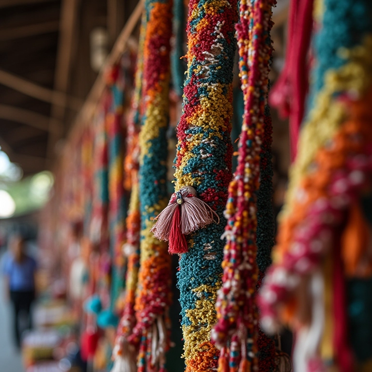 Artesanato local e colorido em Salvador.