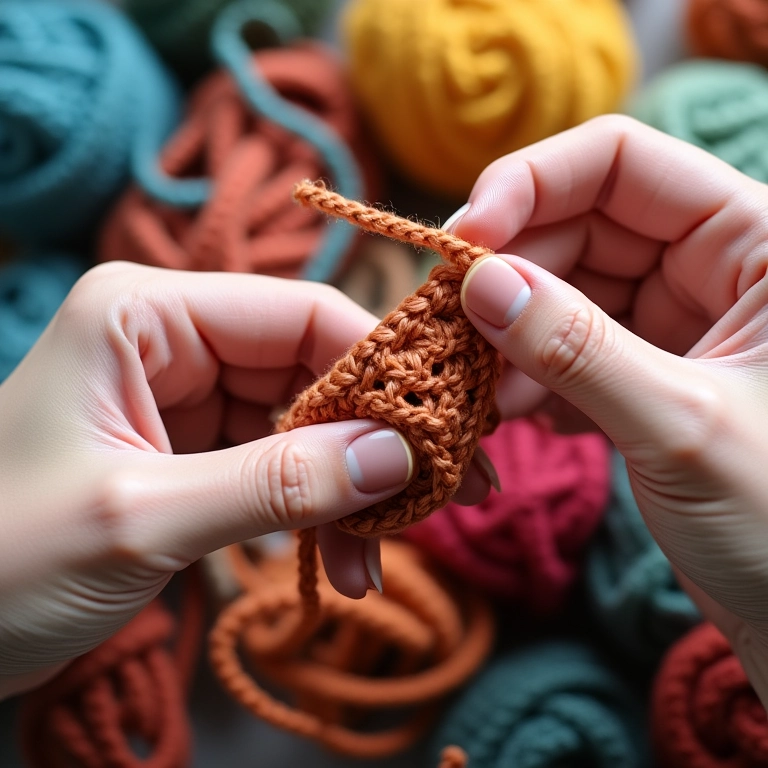 Aumentos e diminuições no crochê.