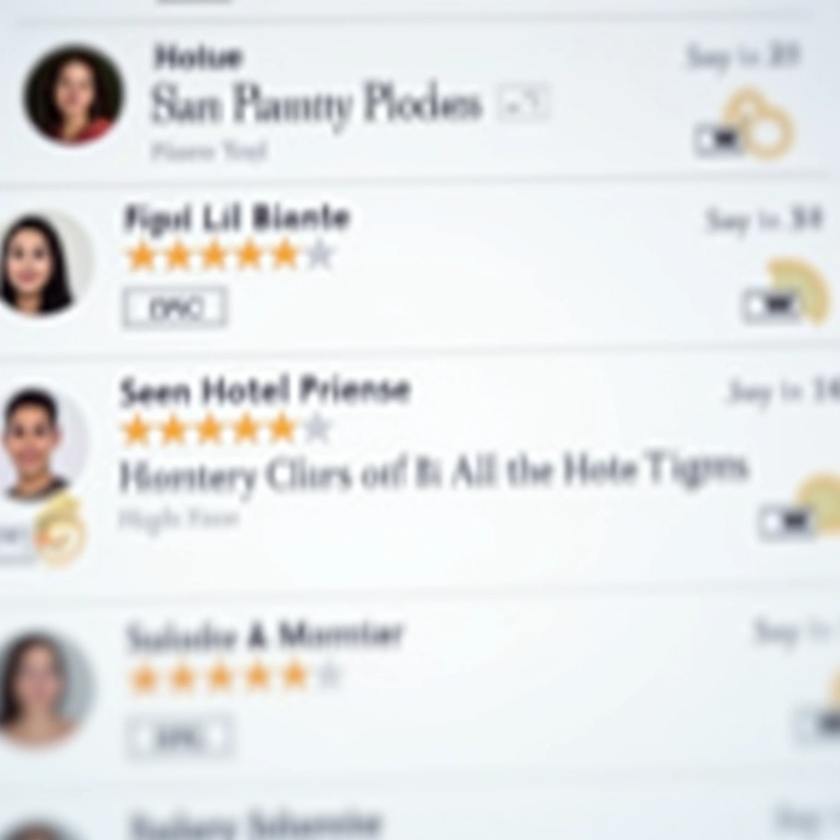 Avaliações e comentários de hotéis online.