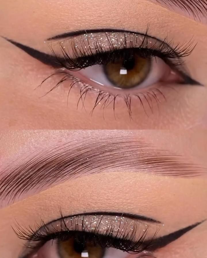 Delineado gráfico com glitter ...