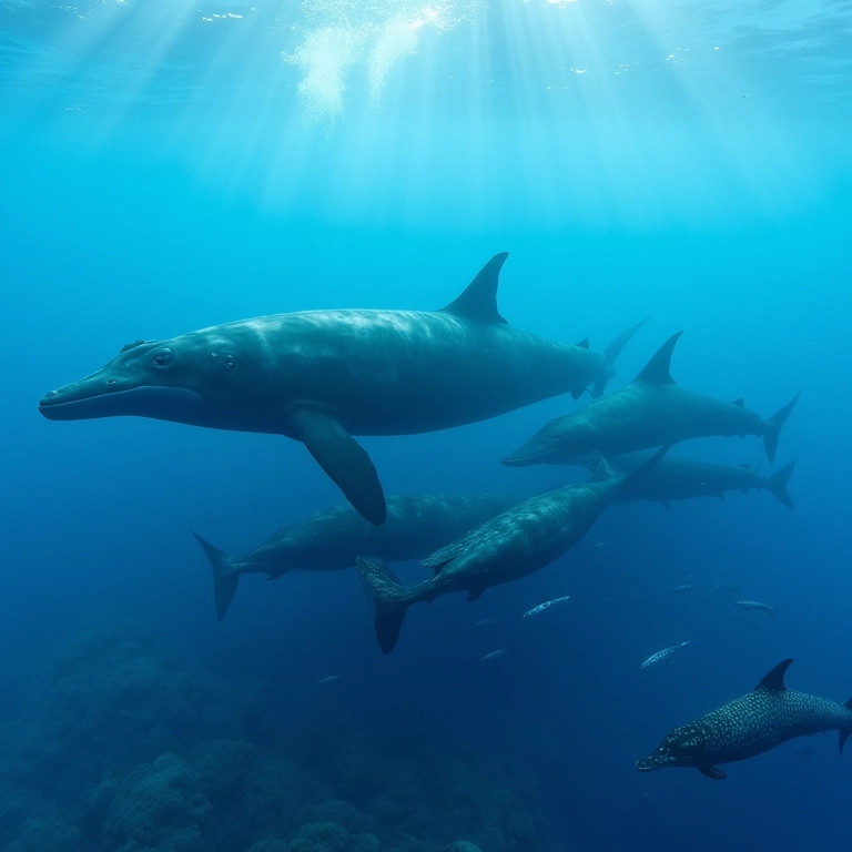 Baleias jubarte se reunindo em águas brasileiras para reprodução.
