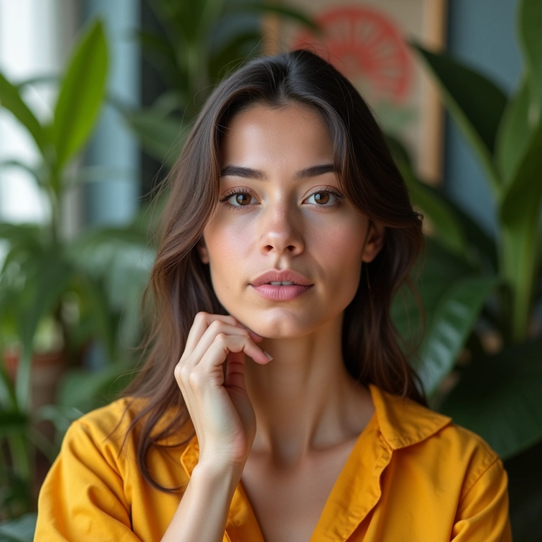 Blogueira testando maquiagem Perfect Diary em apartamento no Rio de Janeiro.