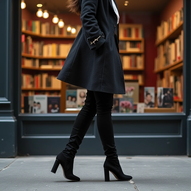 Botas de cano alto: elegância e proteção para os dias frios do inverno.