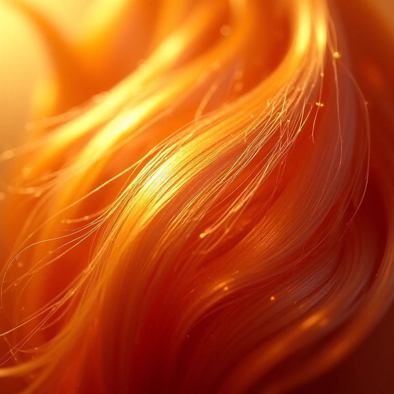 Brilho intenso nos cabelos após umectação noturna.