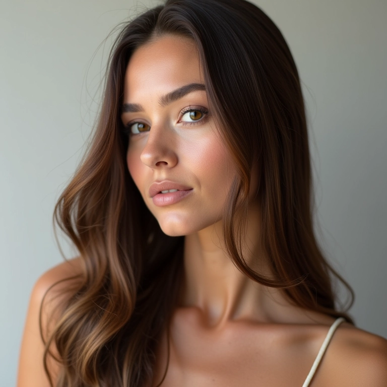 Cabelo alinhado e sem frizz com óleo de argan.