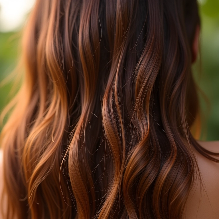 Cabelo brilhante e macio após o tratamento de pré-poo.