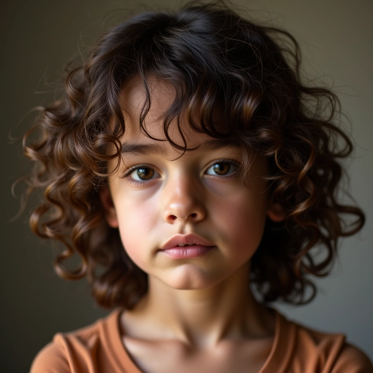 Cabelo cacheado seco e sem brilho.
