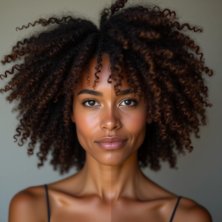 Cabelo crespo com e sem química: beleza em todas as formas.