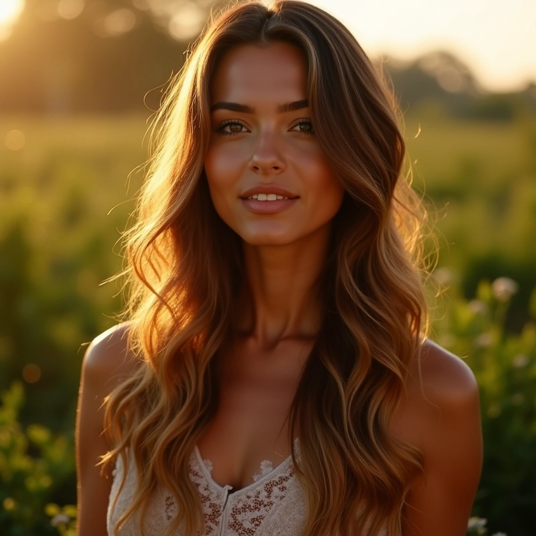 Cabelo ombré com degradê suave e natural em mulher brasileira.