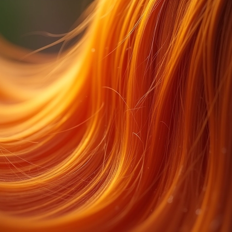 Cabelo saudável recebendo aplicação de óleo capilar para selar as pontas.