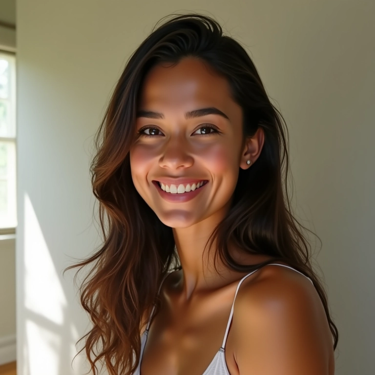 Cabelo sem frizz após umectação noturna.