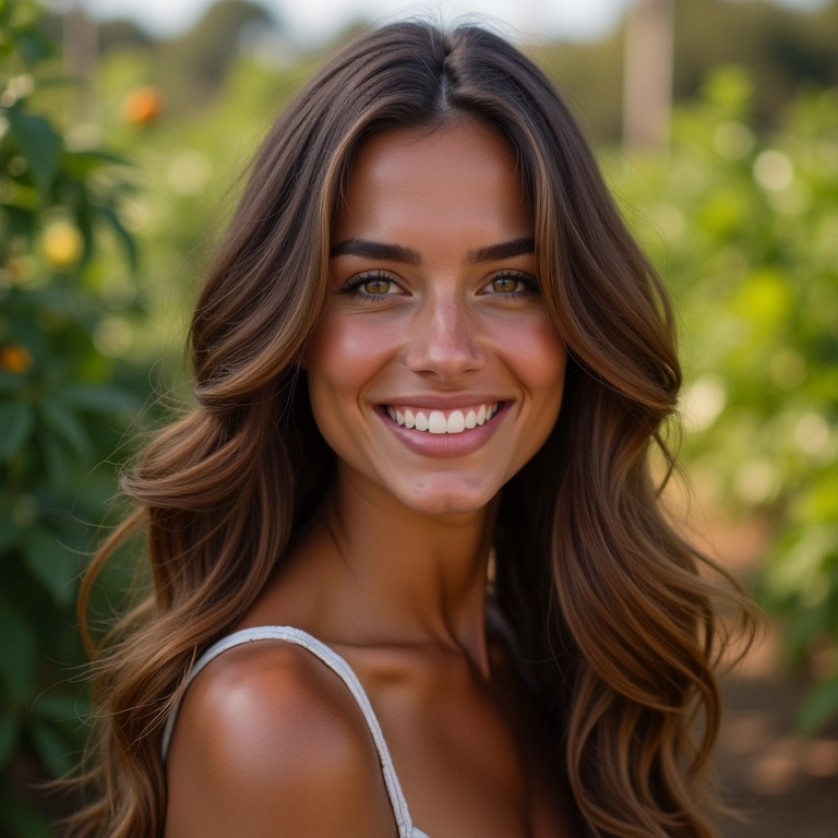 Cabelos brilhantes e fortes após a utilização da técnica No Poo.