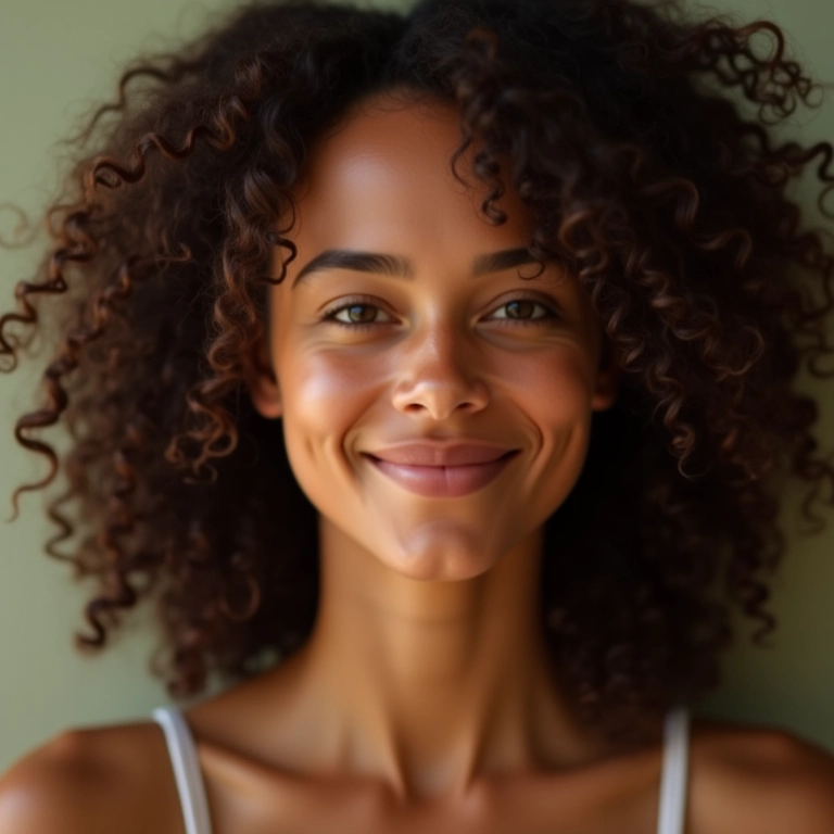 Cabelos cacheados hidratados e saudáveis, resultado da técnica No Poo.