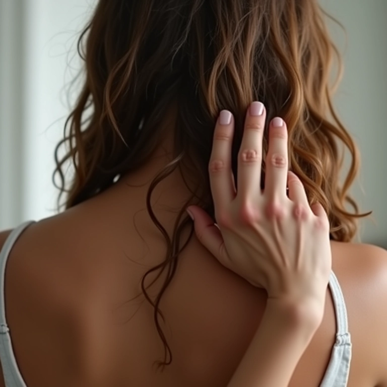 Cabelos sem frizz após uso de condicionador pré-shampoo.