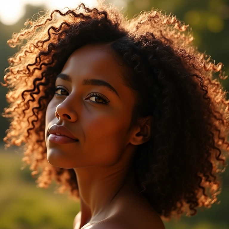 Cachos definidos e com volume após o uso de cowash.