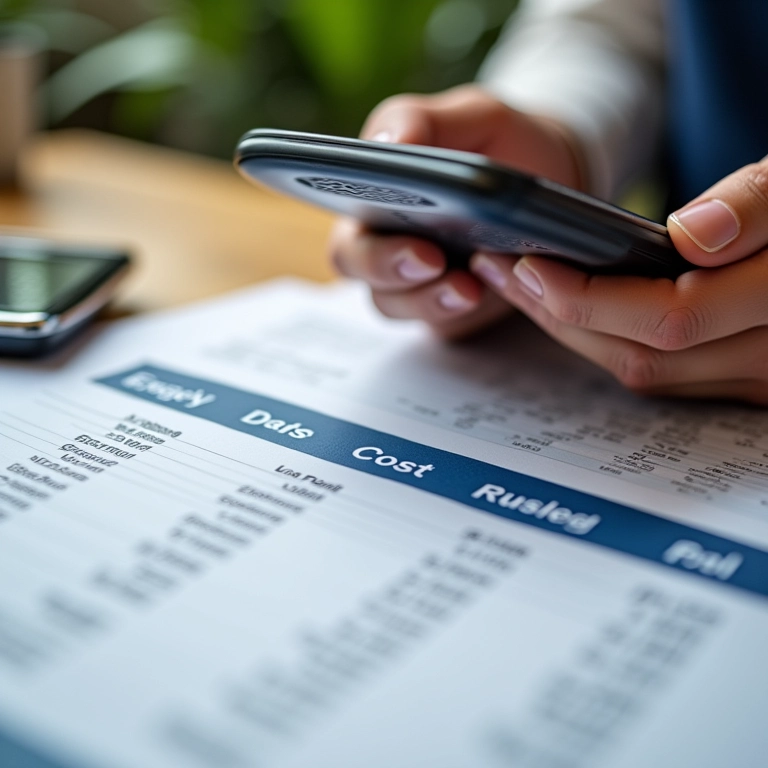 Cálculo do custo total de peça artesanal na planilha.