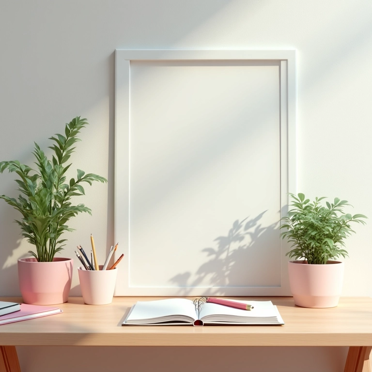 Cantinho de estudos criativo e organizado em quarto Tumblr.