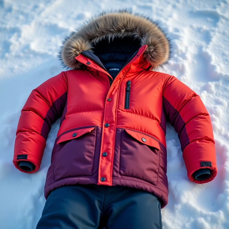 Casaco impermeável e térmico de alta qualidade para o inverno rigoroso.