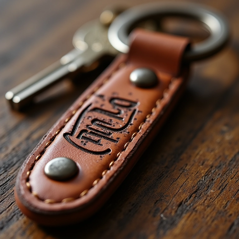 Chaveiro artesanal exclusivo, toque pessoal e presente memorável para pais.