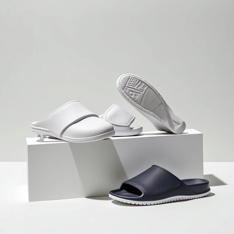 Chinelos Adidas e Nike slide: esportividade e conforto.